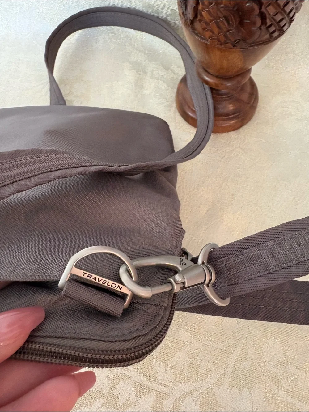 Travelon Unisex Crossbody Bag - Gray